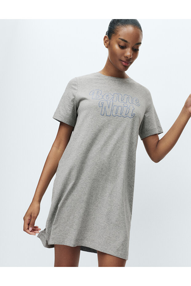 Cool Comfort Sloganlı Gecelik - 1