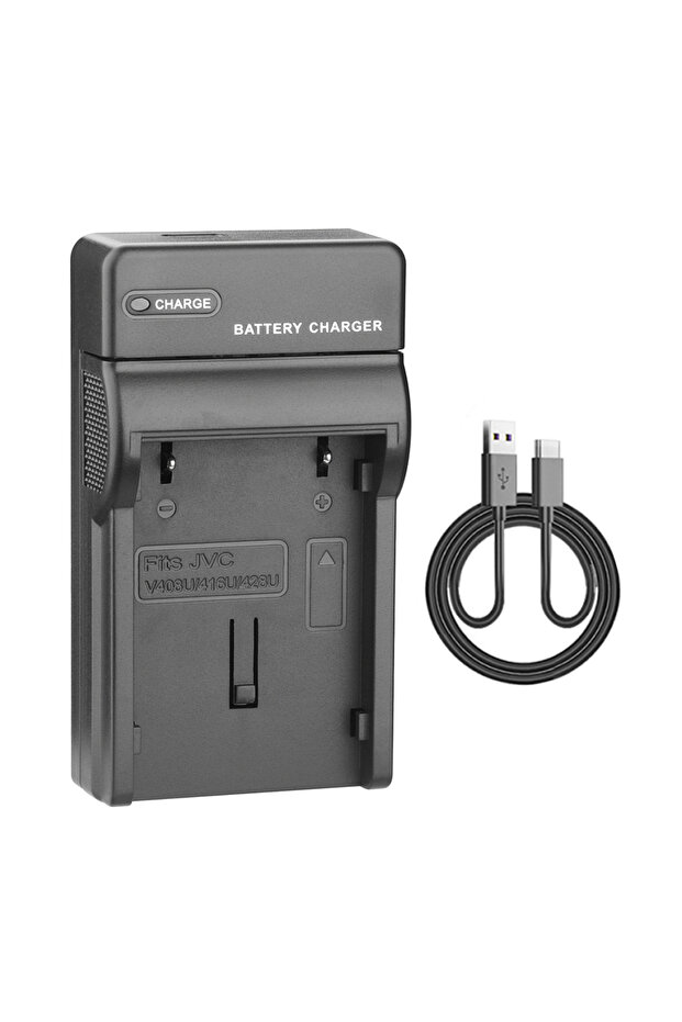 USB-C Charger BN-V408 V416 Battery Charger for JVC BN-V408U BN-V416 GR-D230US GR D30 D30E D30
