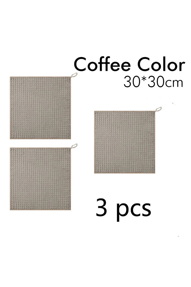 3pcs Coffee Super Absorbent Barista Bar Towel Coffee Machine Special Rag No Lint Square Towel Cleani