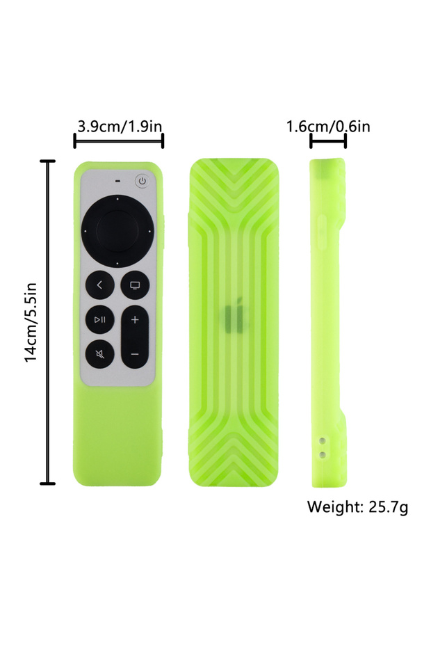 Luminous green Universal Silicone Remote Protective Shell For TV 4K Siri Remote Anti-Slip Shockproo