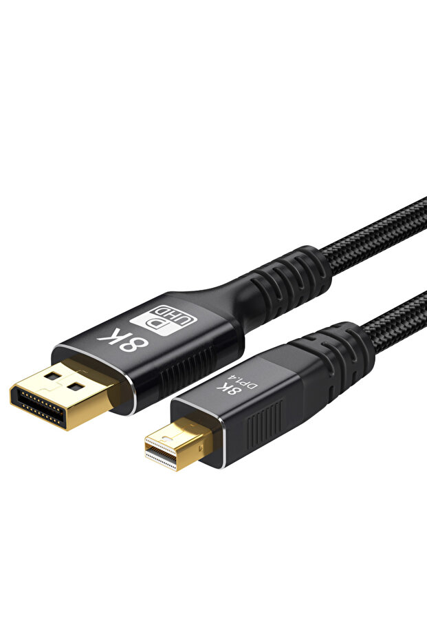 1m Minidp to Dp Cable Version 1.4 8K60 Graphics Card Mini Dp to Dp Adapter Thunderbolt 2 Suitable fo - 6