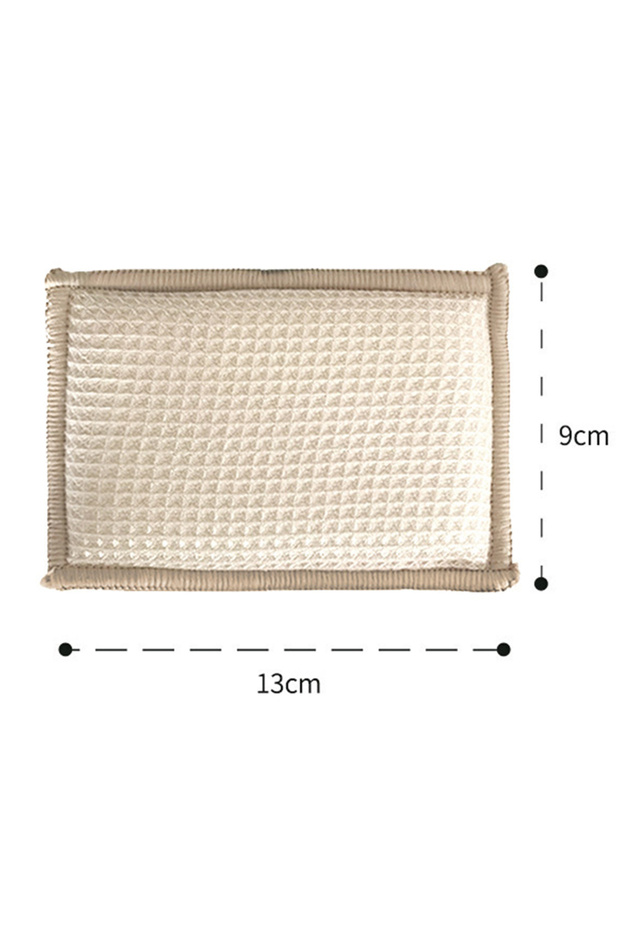 6pcs 6pcs/Set Natural Bamboos Dishwashing Sponges Strong Water Absorption Dish Sponge Non-Stick Wipe