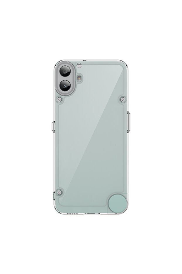 هاتف Nothing CMF قطعة واحدة + جراب واقٍ شفاف ملون من مادة TPU لهاتف Nothing Phone CMF Phone 1 مقاوم للصدمات