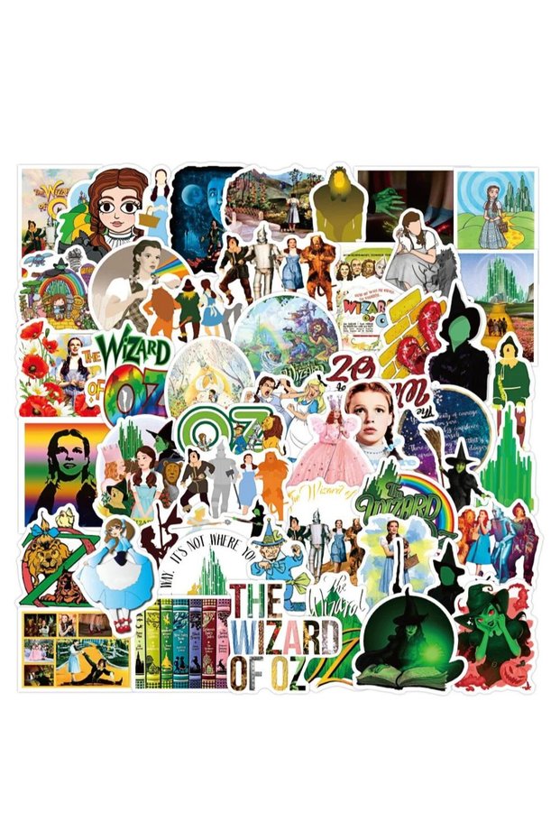 MULTICOLOR 50PCS Fairy Tale The Wizard of OZ Stickers DIY Stickers Scrapbooking Phone Luggage Skateb