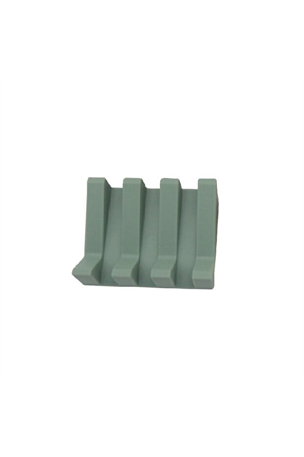 Light green 1/2/4PCS Bathroom Silicone Soap Dish Shower Portable Soap Holder Keeping Soap Dry Easy C