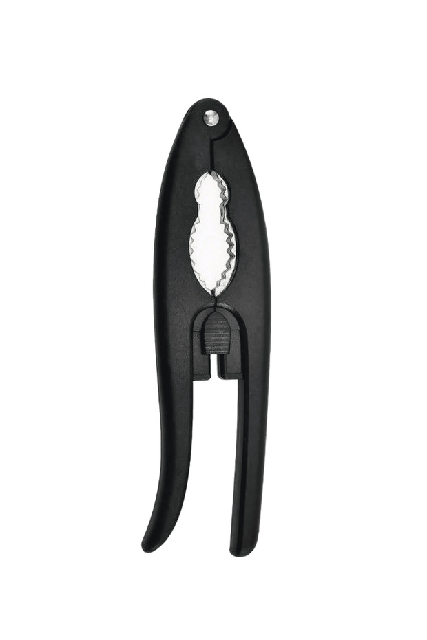 فتاحة قشر الجوز السوداء قطعة واحدة، كسارة البندق، فتاحة قشر الجوز، كسارة البقان، كسارة البندق - 1