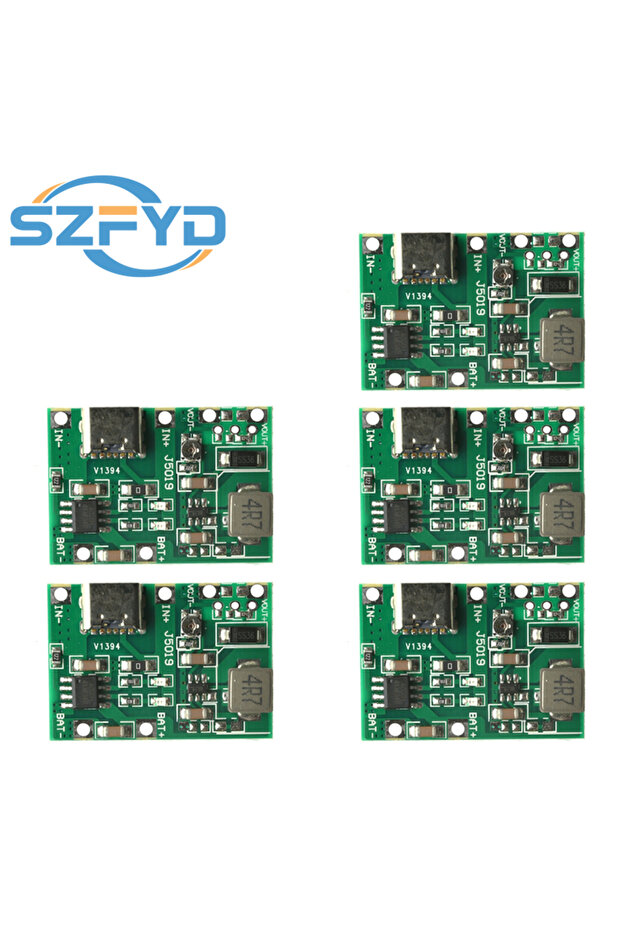 5PCS 1-10PCS DC-DC Boost Module Type-C TP4056 Charger Discharge Power Board DC4.3-27V Charging Step
