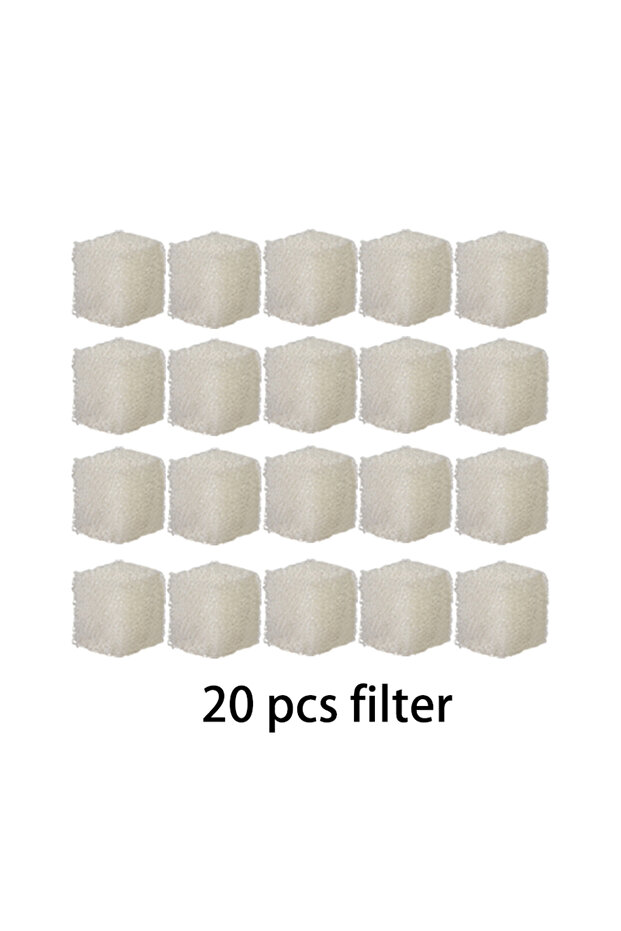 set 20pcs Cat Water Fountain Activated Carbon Sponges Filters Replacement Activated Carbon Filters