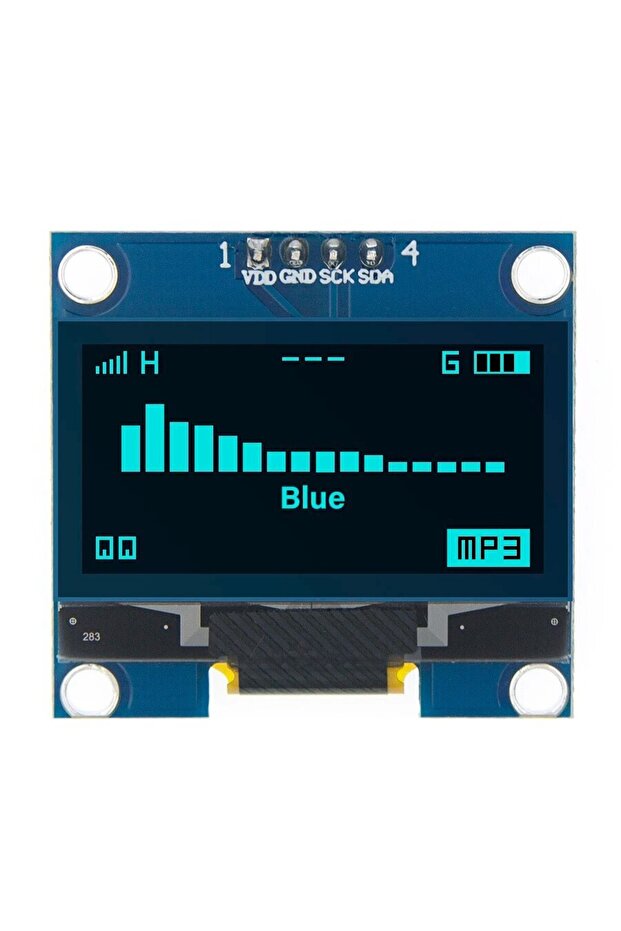 وحدة عرض OLED زرقاء TSTARDEV I2C مقاس 1.3 بوصة، شريحة محرك باللون الأبيض والأزرق SH1106 128X64 1.3 بوصة LCD LE