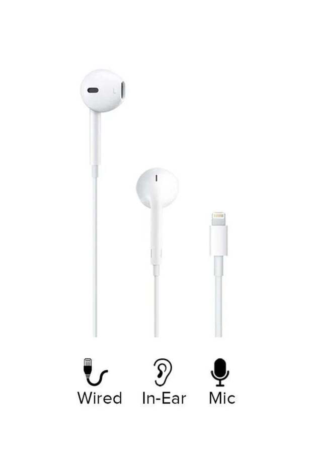 سماعات أذن مع موصل Lightning باللون الأبيض - 3