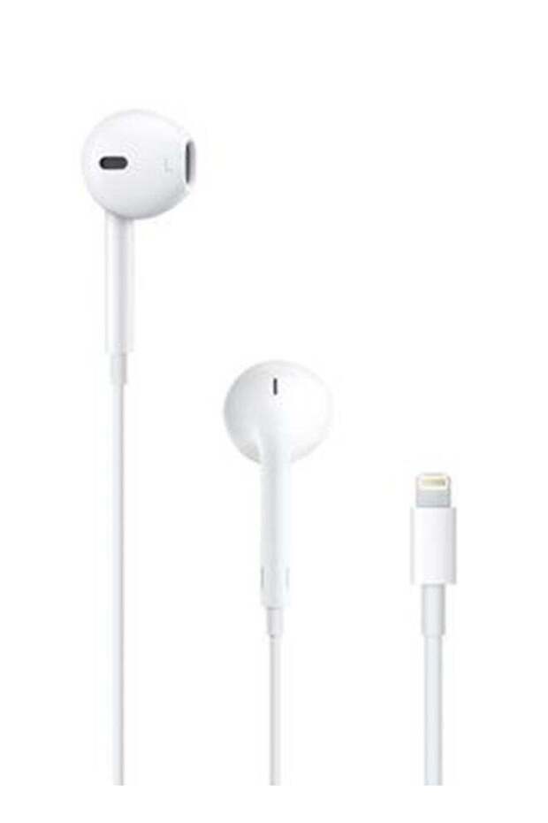 سماعات أذن مع موصل Lightning باللون الأبيض - 1