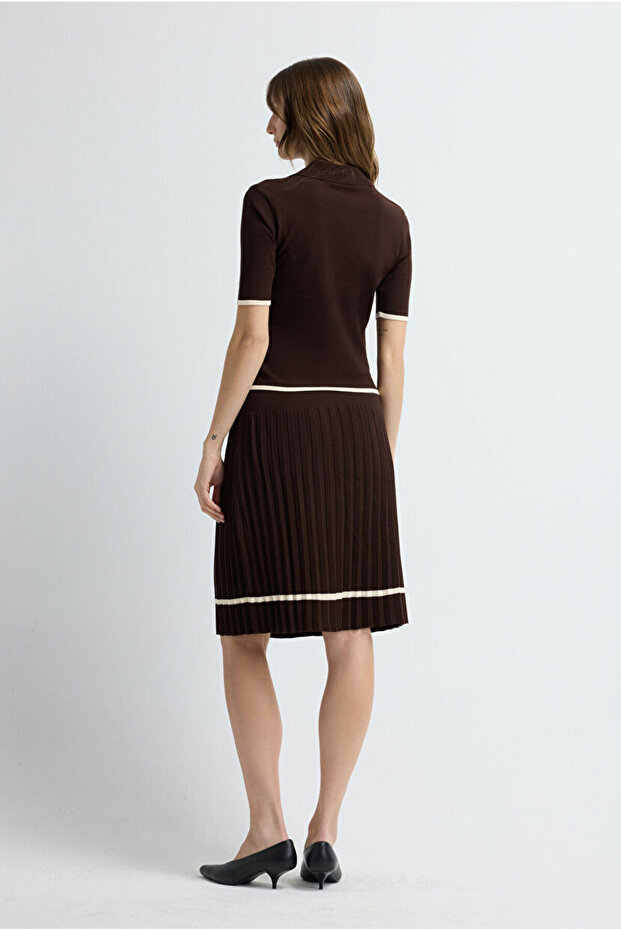 Dik Yaka Triko Bluz - 5