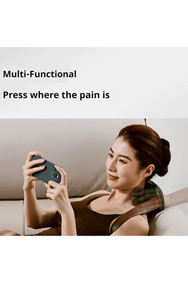 جهاز تدليك الرقبة N7 Pro – جهاز تدليك للكتف والرقبة على شكل يد حقيقية لتخفيف آلام العضلات، وأصابع - 7