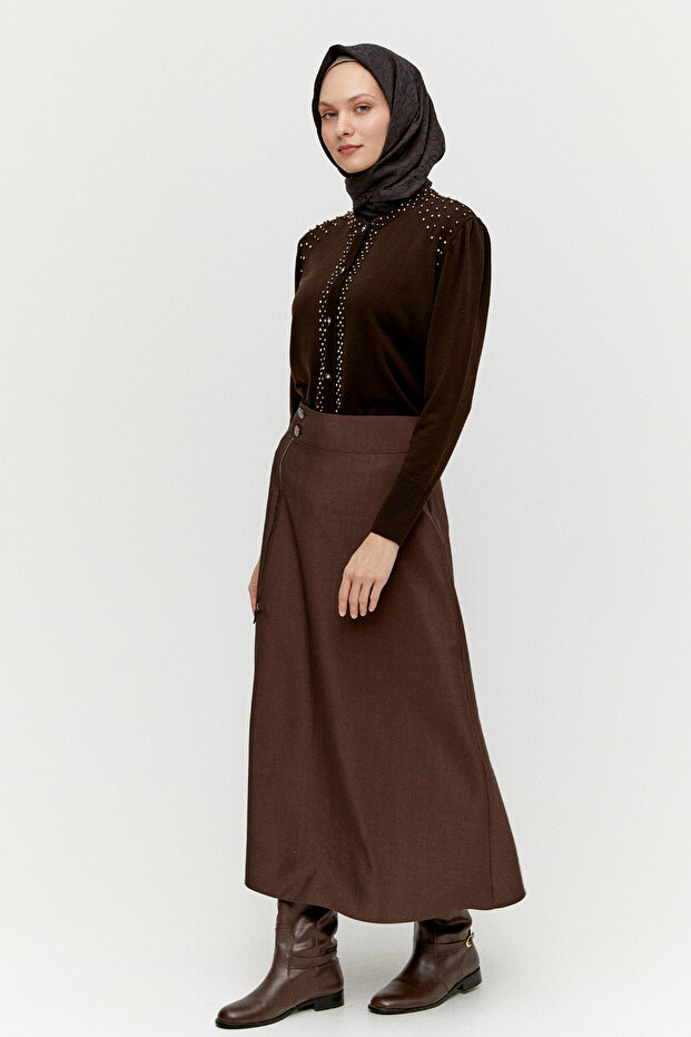 İncili Triko Hırka - 1