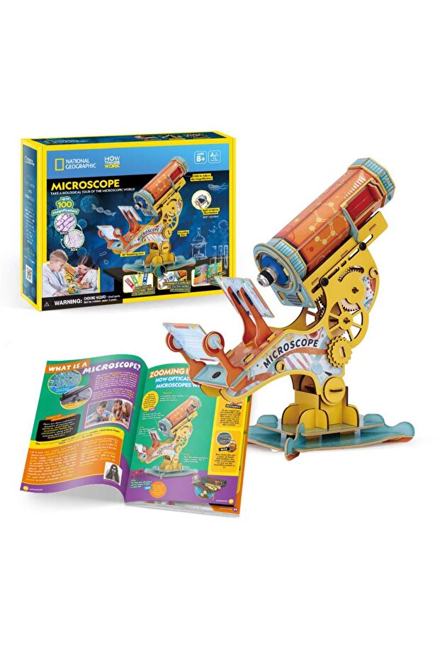 Joc Educativ STEM puzzle 3D Microscop - 2