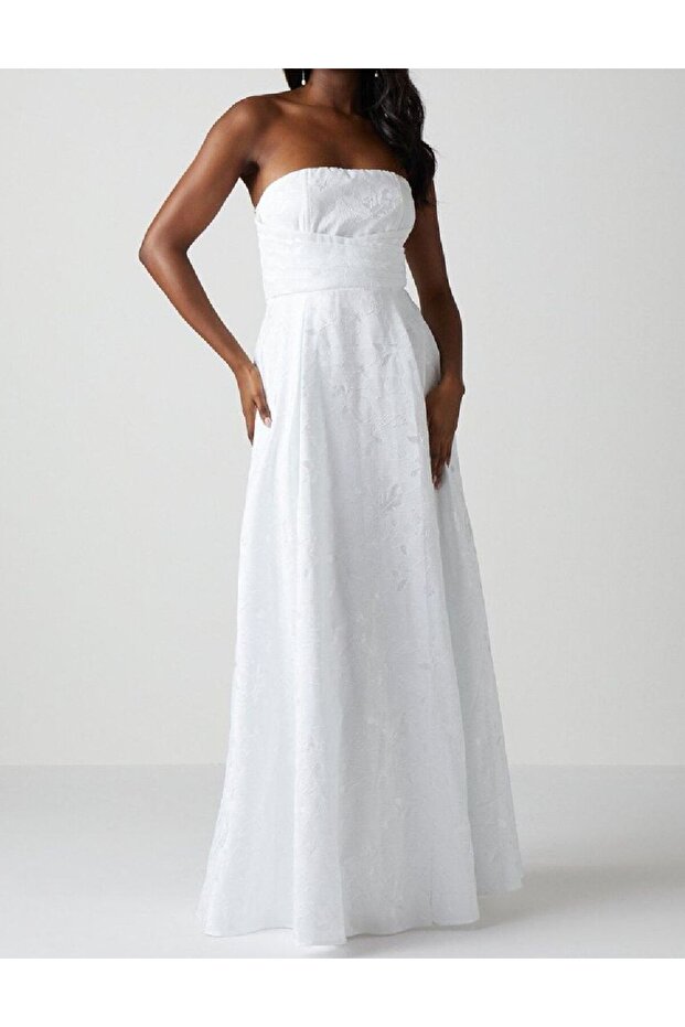 Rochie lunga, Alb - 2