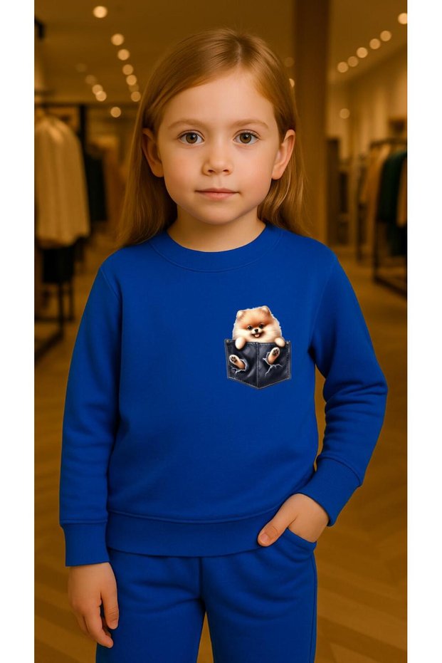 Children's Suit Sweatshirt Mars Printed Girls Boys Crew Neck3 4-5-6-7-8-9-10-11-12Years