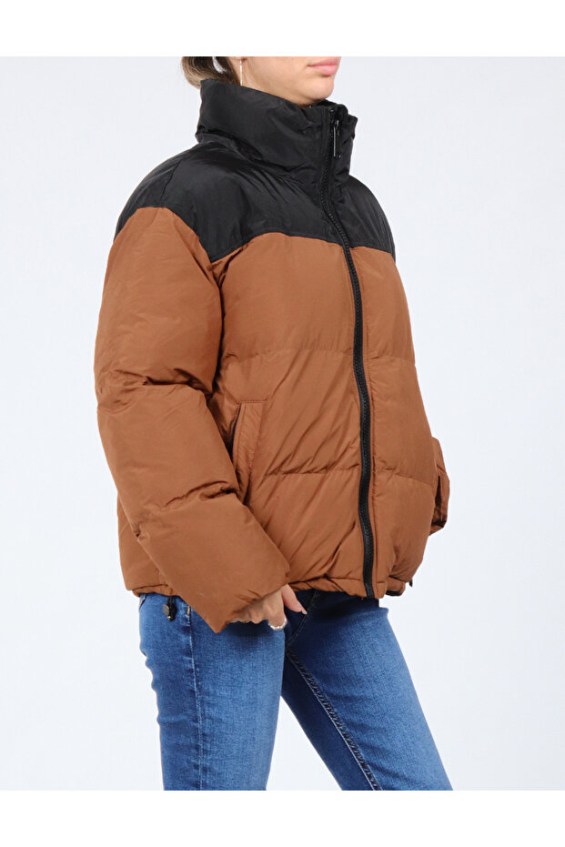 Oversized Jacket, Brown - 2