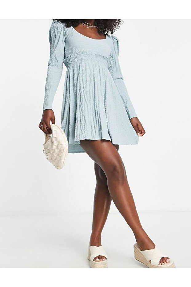 Short dress, Blue - 1