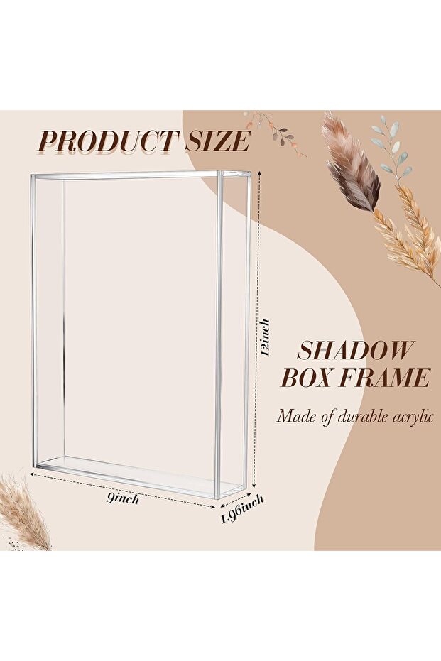 Clear Acrylic Shadow Box Frame (9 x 12'') - DIY Memory Display - 2