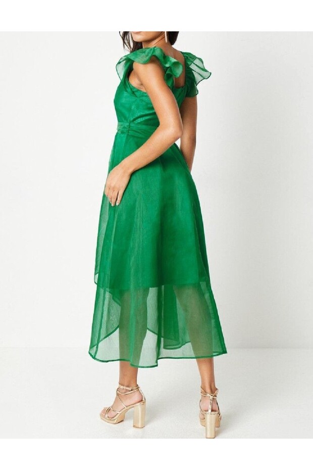 Rochie medie, Verde - 2