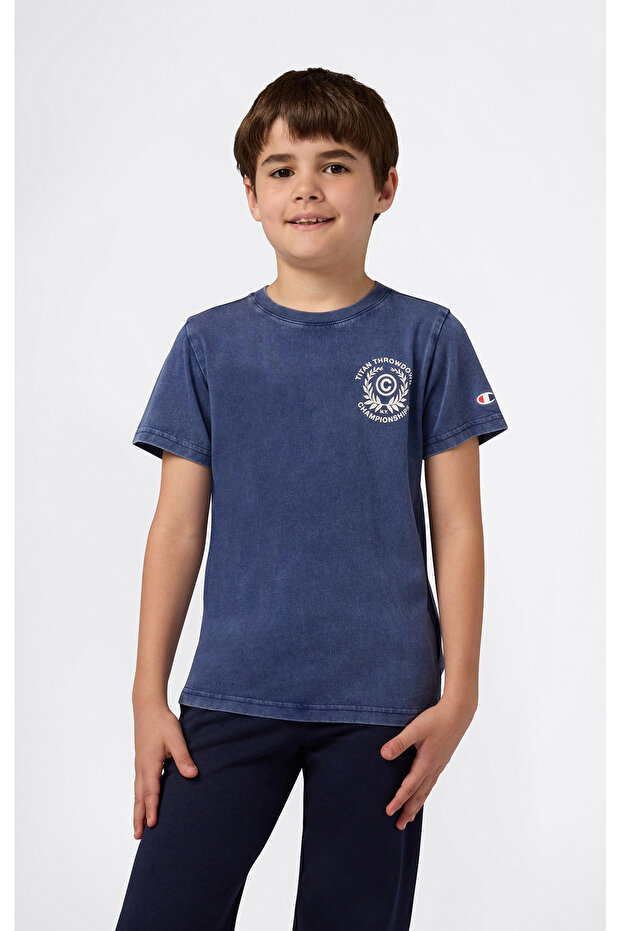 Short-Sleeve Tee Children's Navy Blue T-Shirt - 307279-Bs567