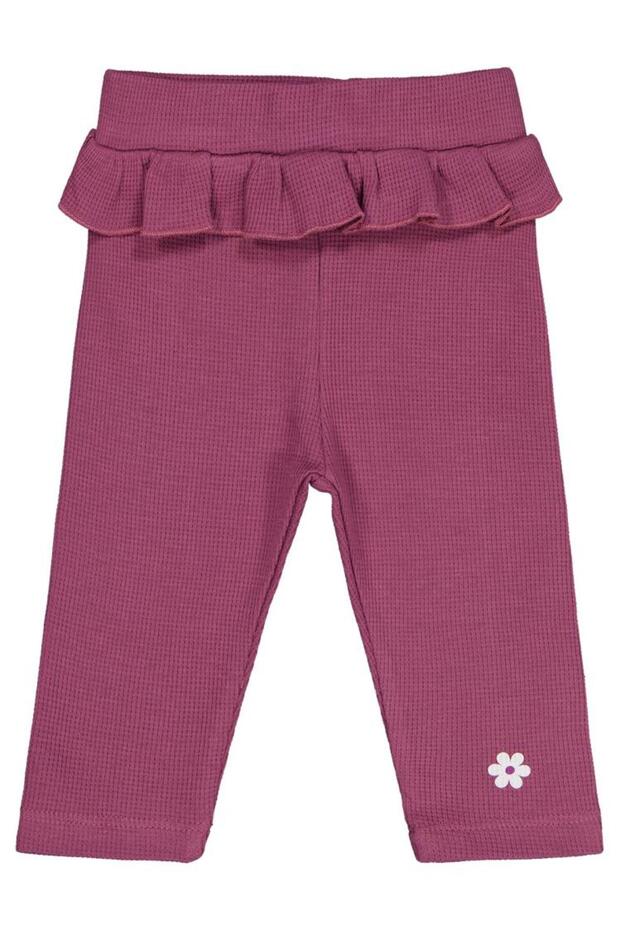 Ruffle Floral Basked 6-18 Month Single Bottom Baby - Pink 9-12 Months