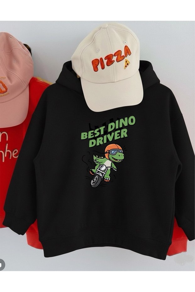 Oversized Unisex Children's Sweatshirt – Best Dino Driver Printed