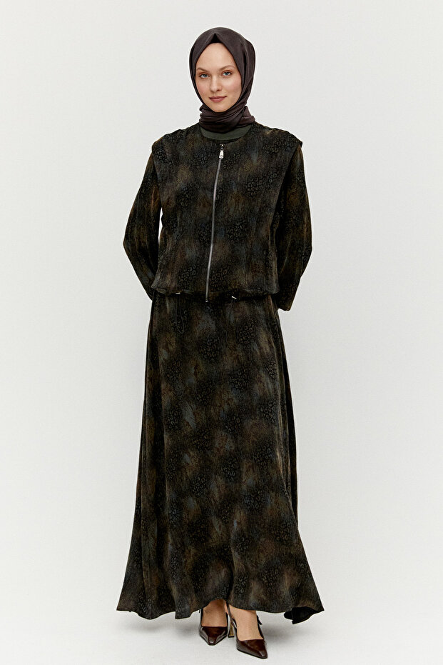 Yelekli Elbiseli İkili Takım - 1