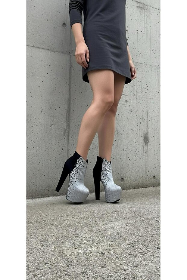 Axis Topuklu Suet Bot - 2