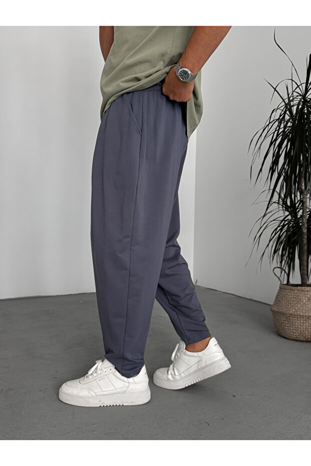 Füme İnce Basic Şalvar Eşofman KE-1021 - 4