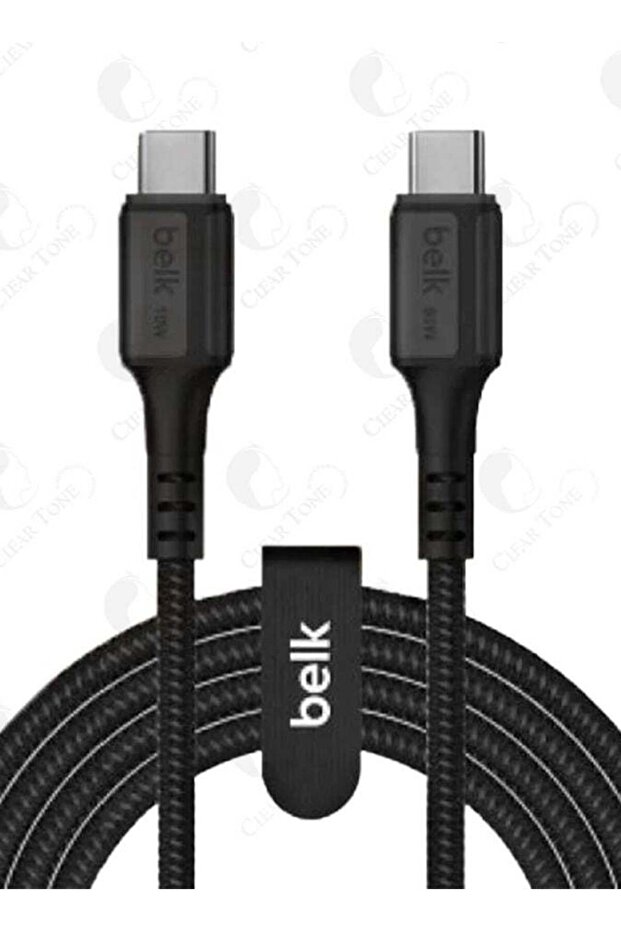 كابل USB-C إلى USB-C مضفر من النايلون بطول 120 سم، شحن سريع بقوة 60 وات، بسرعة 480 ميجابت في الثانية
