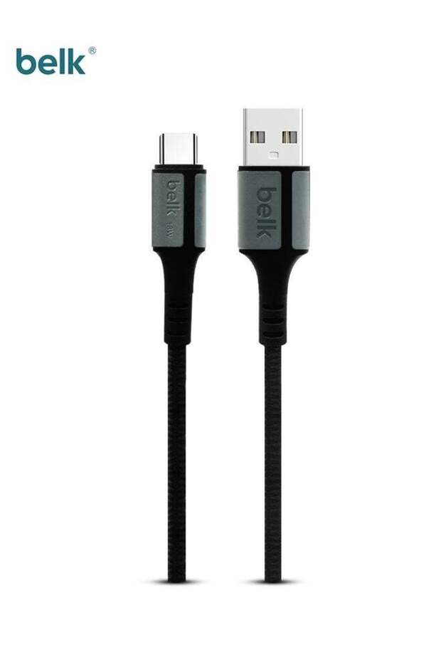 كابل BL-59 USB-A إلى USB-C للشحن السريع 18 واط بطول 2 متر من النايلون المضفر (Kevlar Core)