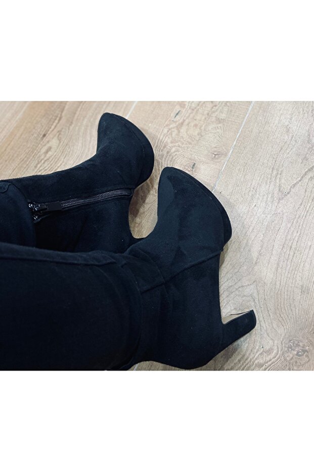 Topuklu Bot Suet - 2