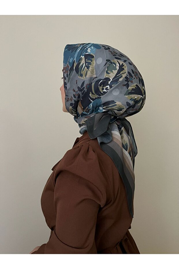 Floral Patterned Soft Scarf - 3