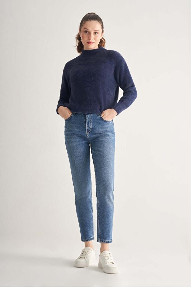 Düşük Kol Regular Kazak - 1