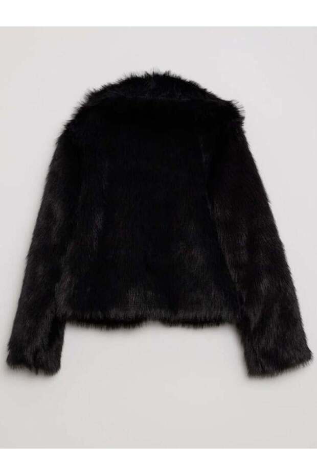 99459 Kürk Mont Siyah - 6