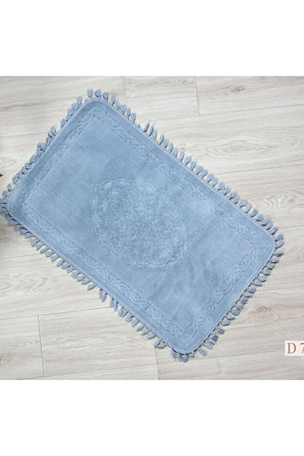 سجادة أرضية تركي ازرق فاتح قطن 100% 60*100 CM