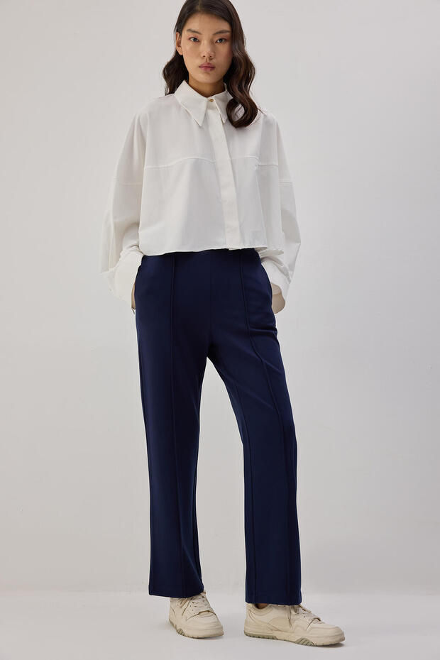 BELİ LASTİKLİ ÖRME PANTOLON - 2