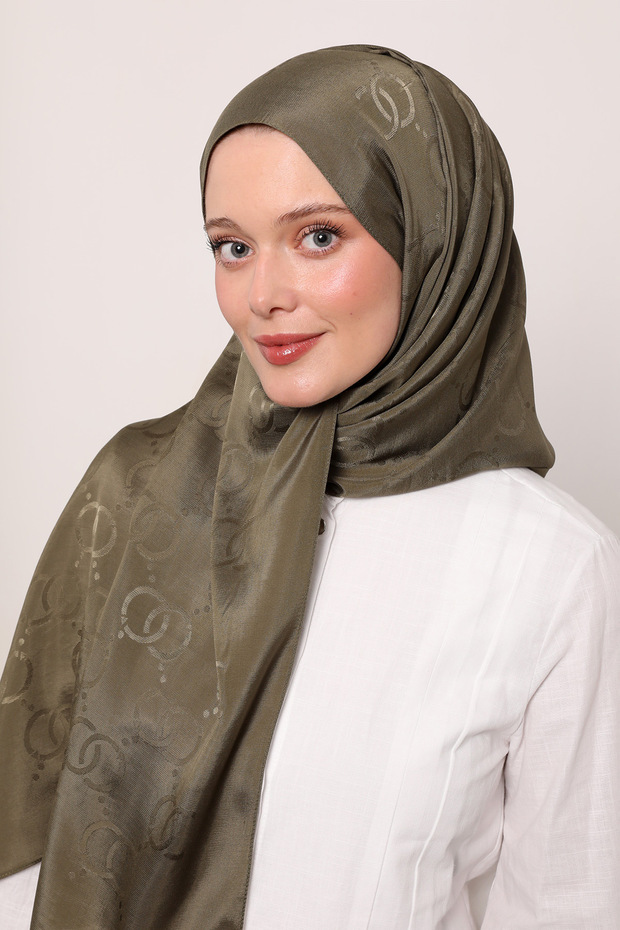 Oo Pattern Silk Jacquard Shawl - 3