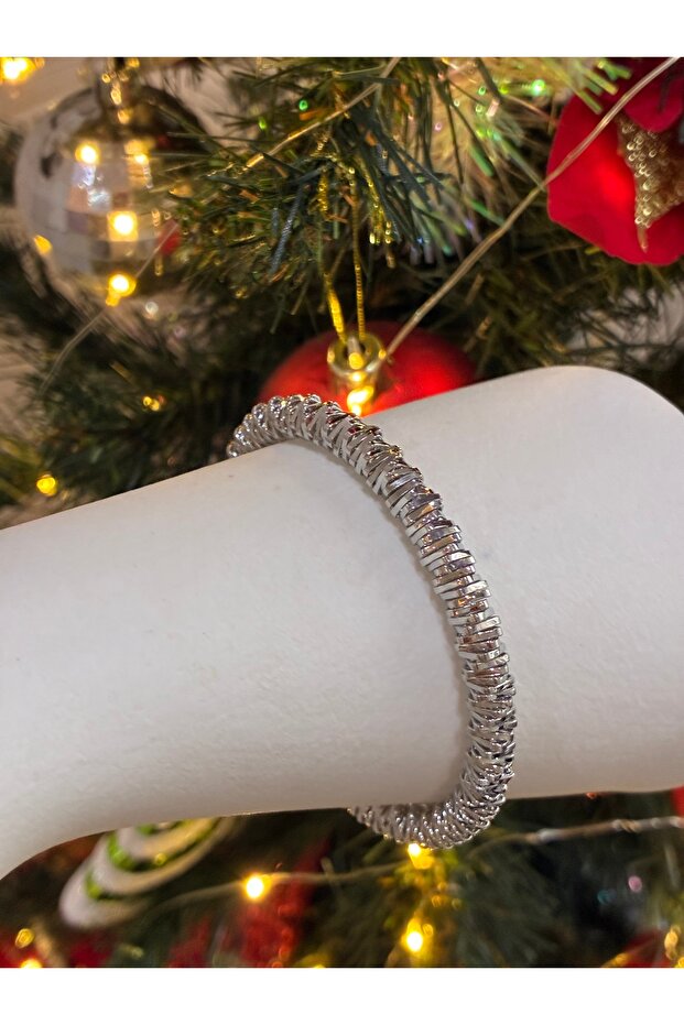 Çelik gri lastikli bileklik - 2