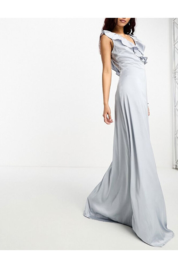 Rochie lunga, Gri - 2