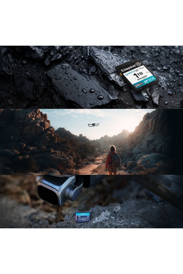 MicroSD card 128GB Canvas Go Plus, with SD adapter, Class 10, UHS-I U3, V30, A2, Black - 5