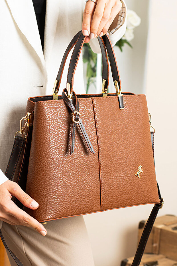 Women's Polo 3-Compartment Long Crisscross Strap Shoulder & Clutch Bag (32x24 Cm)