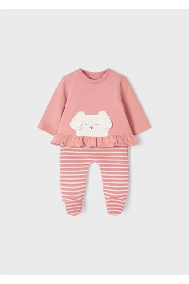 Yendogan Baby Girl Pullover Padded Trousers Set of 2 2506