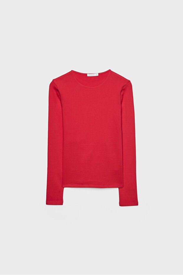 Basic uzun kollu tişört - 6