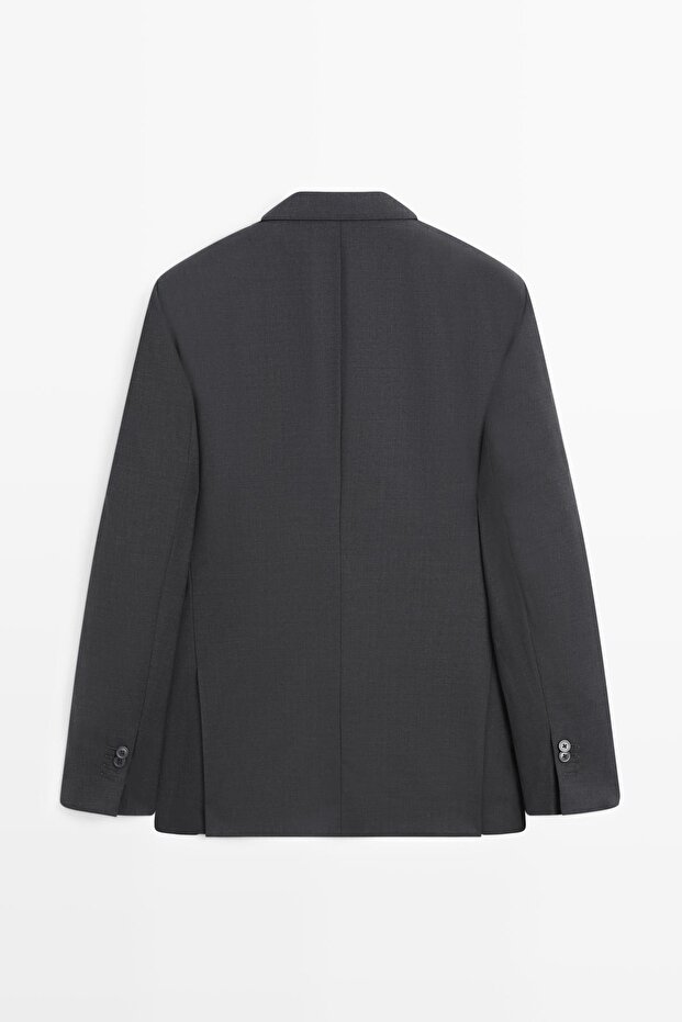 %100 yün klasik blazer - 8