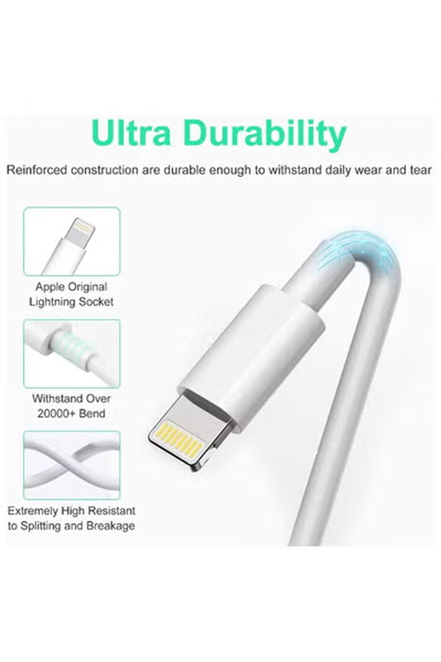 كابل شحن USB-C إلى Lightning لأجهزة iPhone - بطول 2 متر - 5