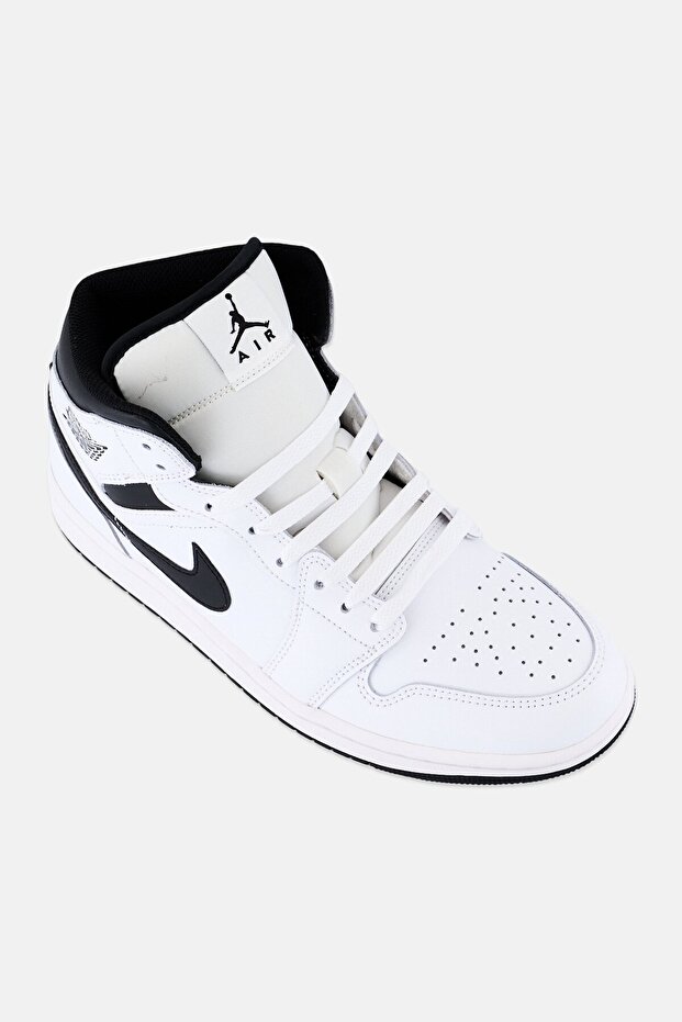 Men 1 Mid Lace Up Training Shoes, White