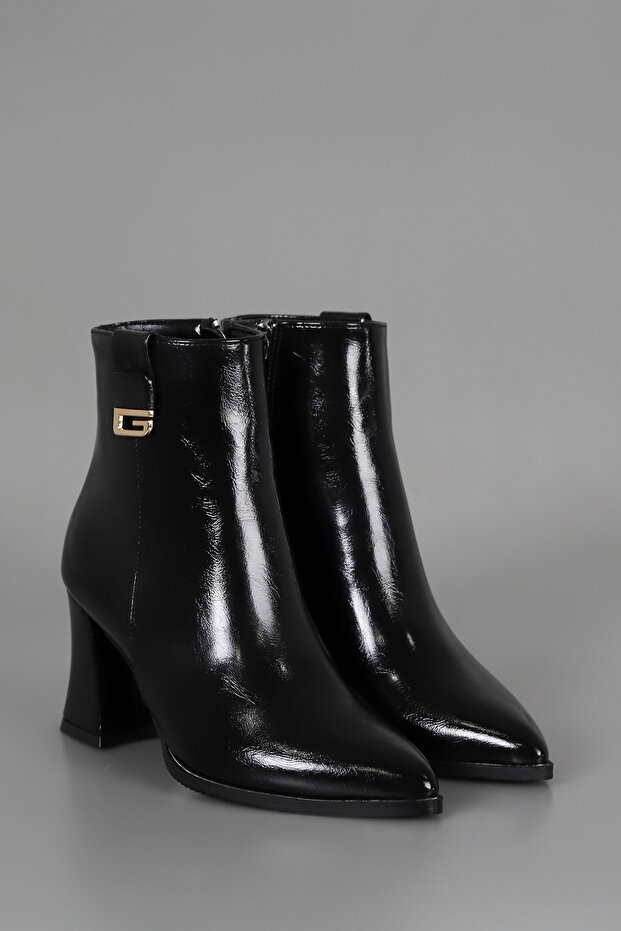 Egd 112 Side Buckle Detail High Heel Boots